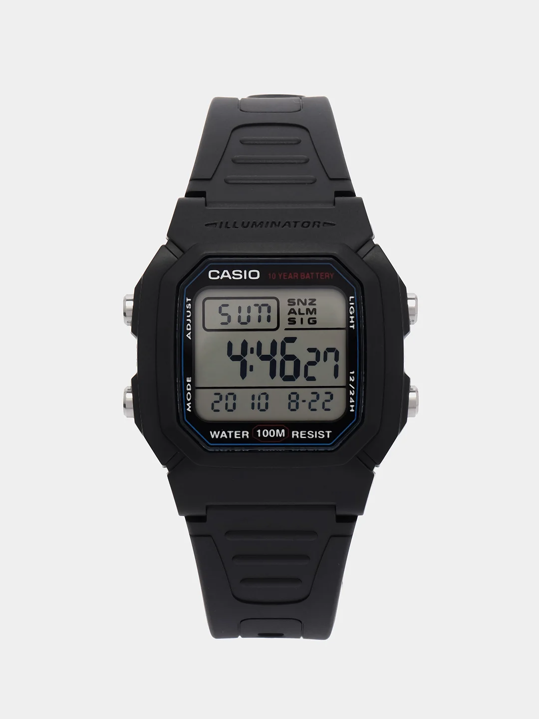 Черный часы электронные CASIO W-800H-1A
