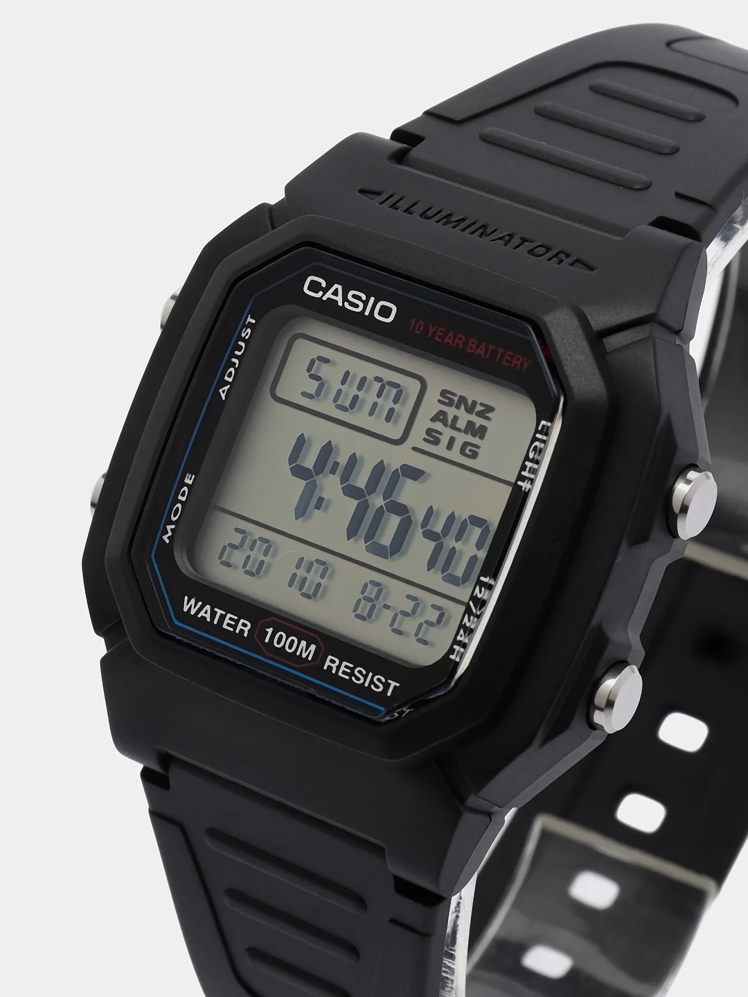 Черный часы электронные CASIO W-800H-1A