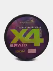 Леска плетенка рыболовная Braid Х4 Multicolored Fiber, 100 м