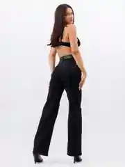 Тёмно-серый женские джинсы широкие wide leg трубы палаццо