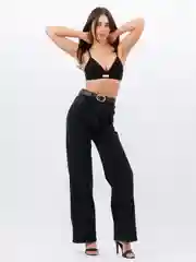 Тёмно-серый женские джинсы широкие wide leg трубы палаццо
