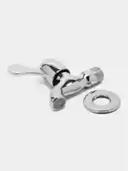 Белый кран для холодной воды, короткий излив, 1/2", цинк (с аэратором) водоразборный