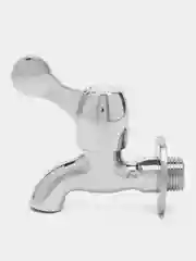 Белый кран для холодной воды, короткий излив, 1/2", цинк (с аэратором) водоразборный