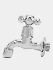 Серый кран для холодной воды, короткий излив, 1/2", цинк (с аэратором) водоразборный