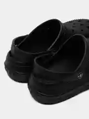 Черный сабо унисекс Leo Crocodile