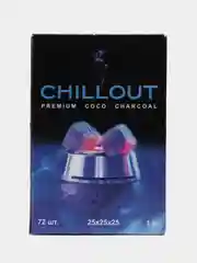 Уголь для кальяна CHILLOUT 1 кг., 25 мм.,72 шт