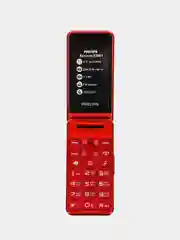 Красный мобильный телефон Philips Xenium E2601