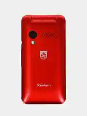 Красный мобильный телефон Philips Xenium E2601