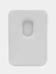 Белый картхолдер MagSafe Leather Wallet для iPhone