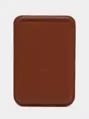 Карамельный картхолдер MagSafe Leather Wallet для iPhone
