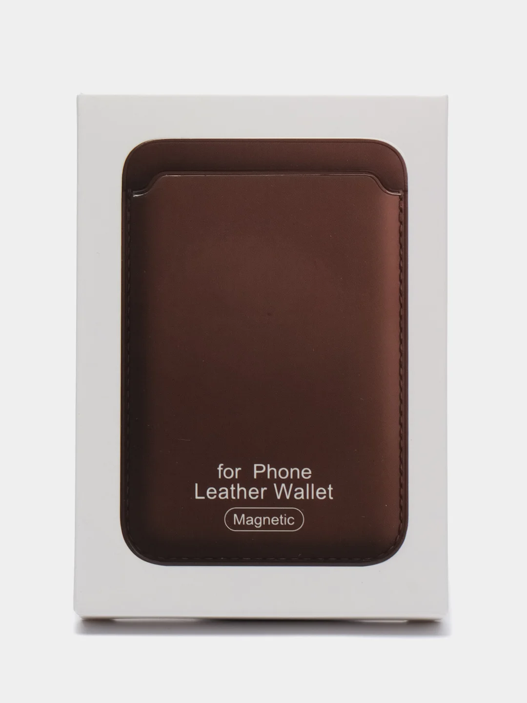 Карамельный картхолдер MagSafe Leather Wallet для iPhone