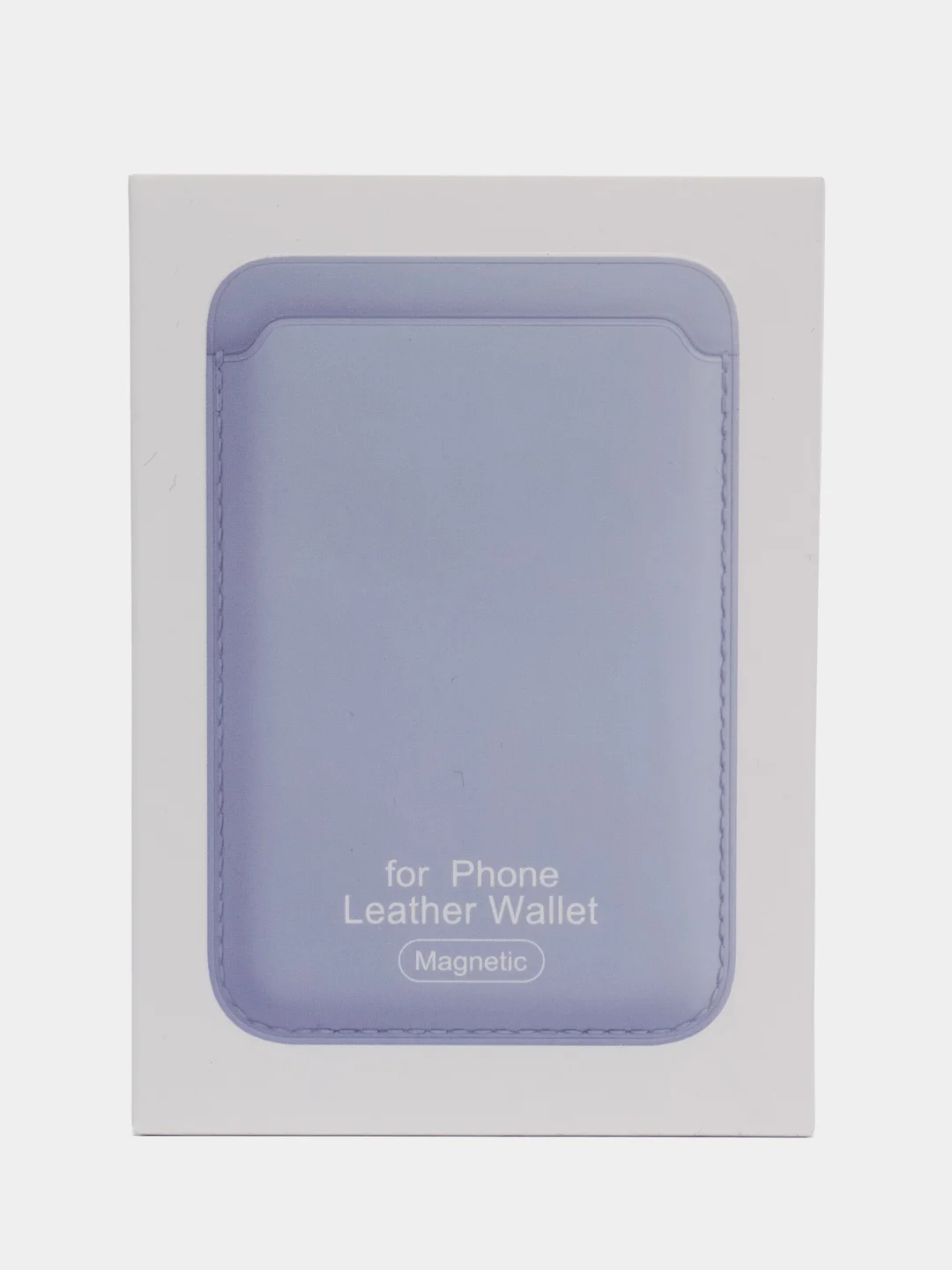 Лавандовый картхолдер MagSafe Leather Wallet для iPhone