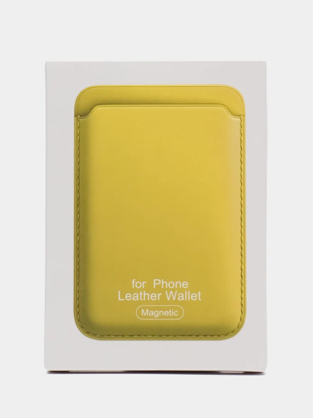 Лимонный картхолдер MagSafe Leather Wallet для iPhone