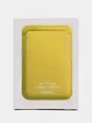 Лимонный картхолдер MagSafe Leather Wallet для iPhone