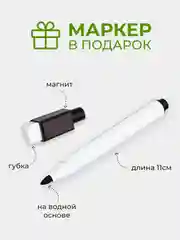 Лесной зеленый магнитное расписание уроков и дополнительных занятий с поверхностью "Пиши-стирай"
