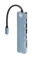 USB-концентратор 7 В 1, USB-C INPUT 65 W, HDMI 4K, USB-A 3.0, USB-A 2.0,USB-C,MICRO-SD, SD