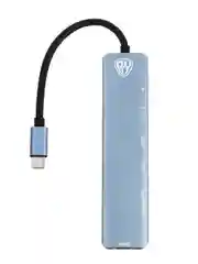 USB-концентратор 7 В 1, USB-C INPUT 65 W, HDMI 4K, USB-A 3.0, USB-A 2.0,USB-C,MICRO-SD, SD