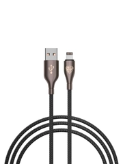 Кабель Lightning-USB для iPhone "Керамика", 1 метр,  2.4 А, быстрая зарядка, тканевый шнур