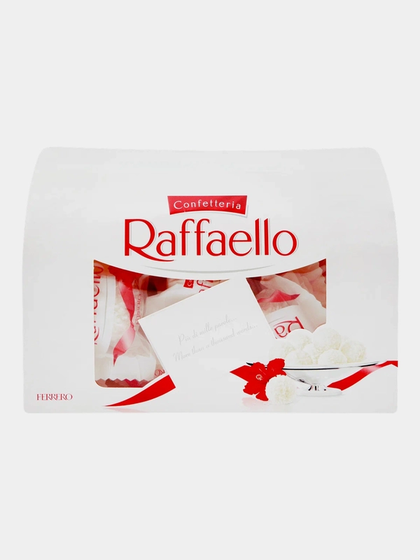 Конфеты Raffaello с цельным миндалем, в кокосовой обсыпке, сундучок, 240г