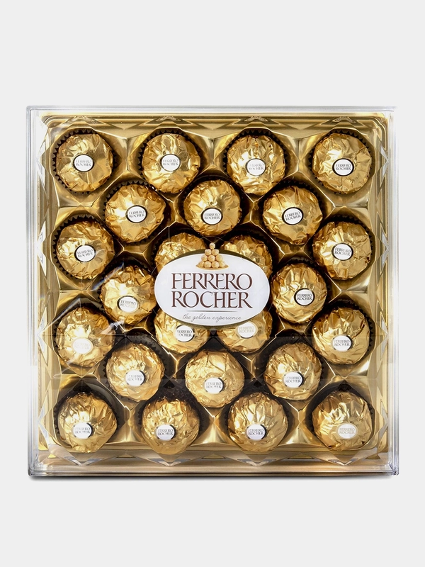 Конфеты Ferrero Rocher, хрустящие, из молочного шоколада, 300г