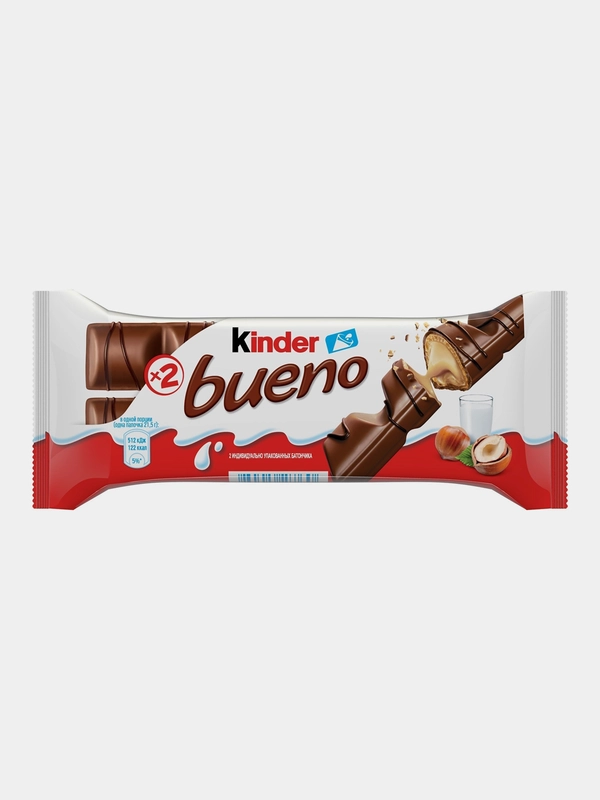 Вафли Kinder Bueno, 43г, 10 штук