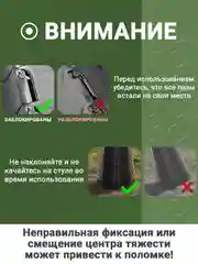 Черный стул складной туристический круглый, телескопический табурет для кемпинга