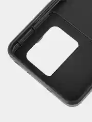 Черный чехол для Xiaomi 13T 13T Pro противоударный КАРТОФАН пластиковый с кольцом-магнитом шторка