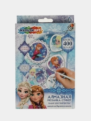 Алмазные мозаики-стикеры Мультиарт "Голубая принцесса"