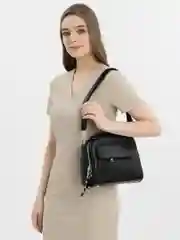 Черный сумка через плечо, женская, черная