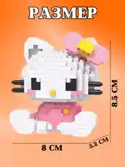 Белый конструктор Hello Kitty, 3D конструктор для мальчиков, девочек, Куроми