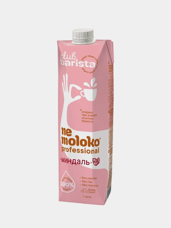 Напиток миндальный Nemoloko Professional, на соевой основе, обогащённый, 1 л