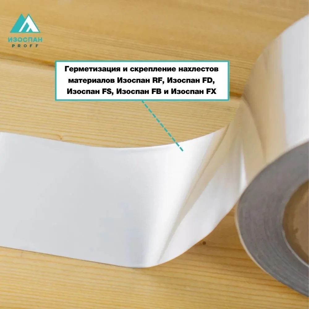 Усиленная металлизированная лента Изоспан FL PROFF 10шт