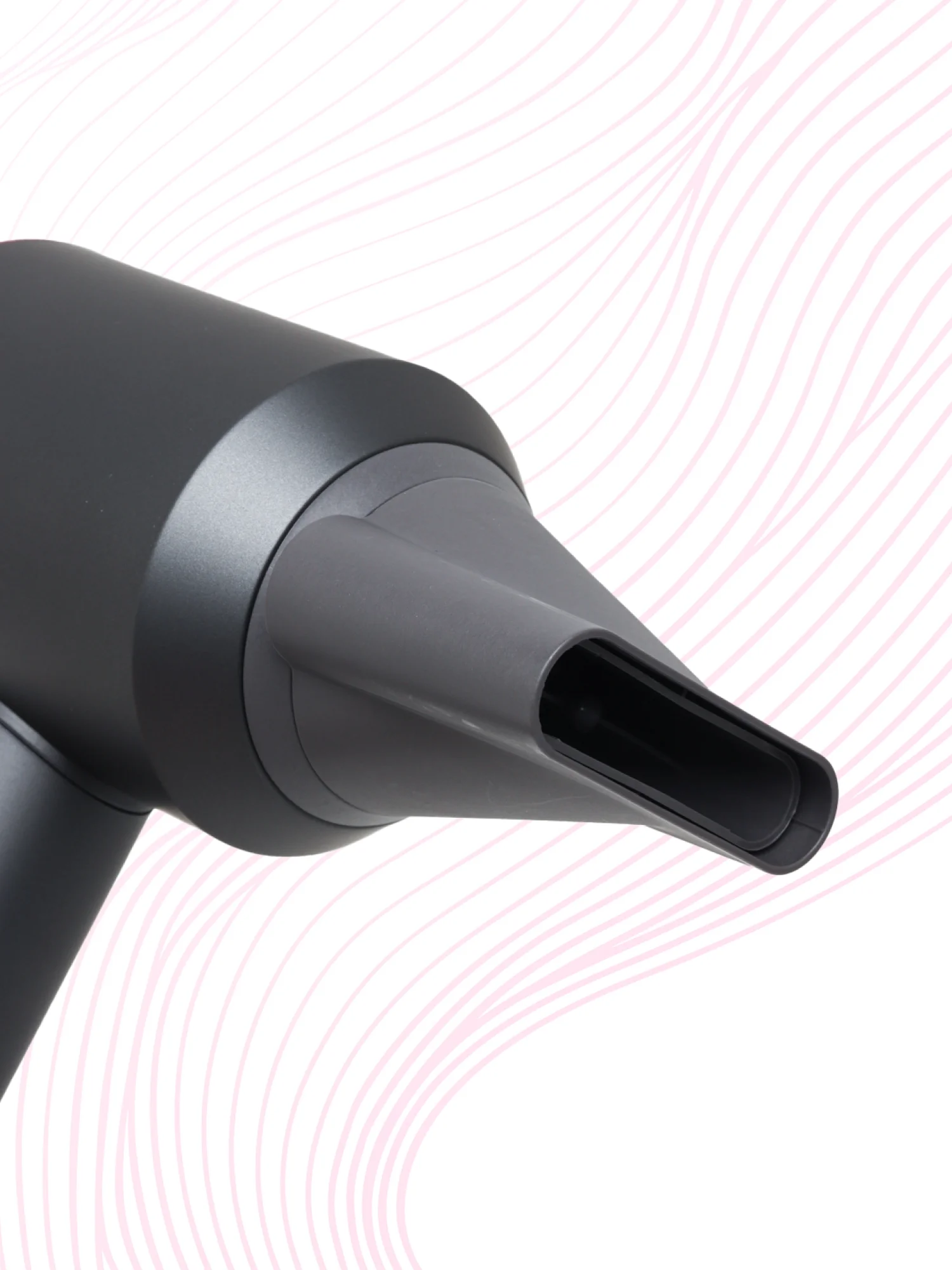 Тёмно-розовый фен Super Hair Dryer, для сушки и укладки волос, 5 в 1