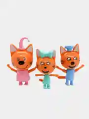 Оранжевый набор пластиковых фигурок Три Кота, 5 шт