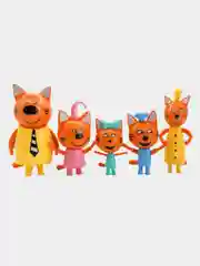 Набор пластиковых фигурок Три Кота, 5 шт