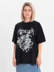 Oversized Футболка "Metlica" в винтажном стиле