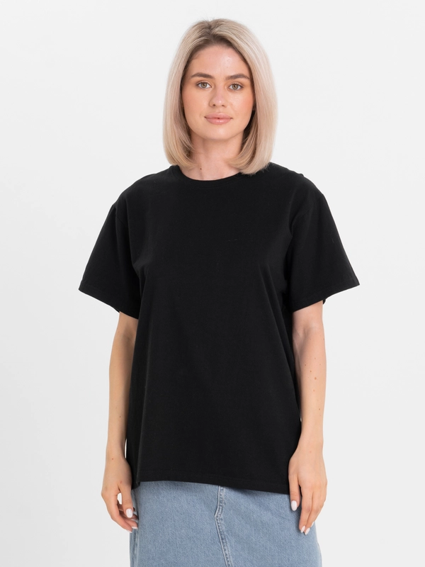 Oversized футболка в черном цвете