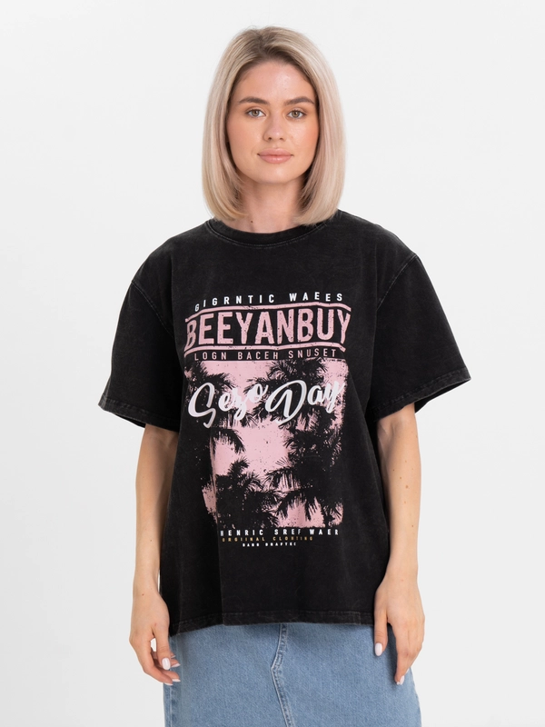 Oversized футболка в винтажном стиле "California"