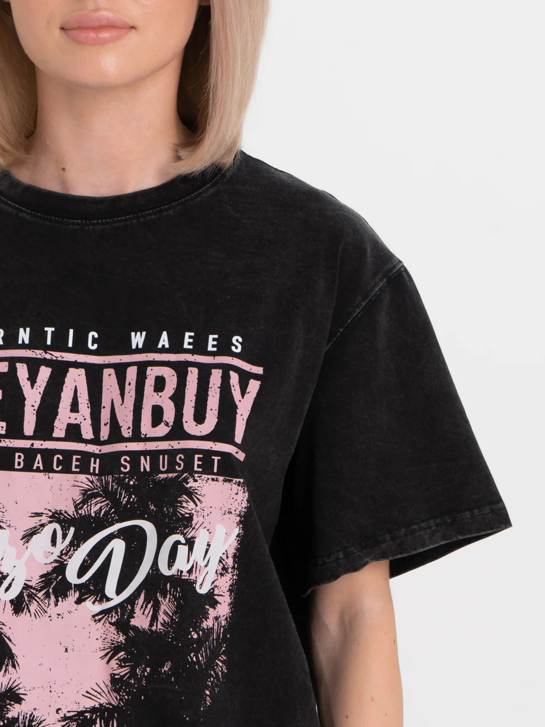 Oversized футболка в винтажном стиле "California"