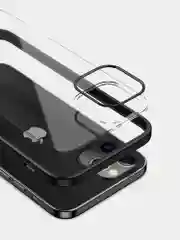 Черный прозрачный чехол для IPhone 11 Pro / Айфон 11 Про с силиконовым кантом Crystal Case