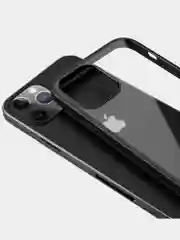 Черный прозрачный чехол для IPhone 11 Pro / Айфон 11 Про с силиконовым кантом Crystal Case
