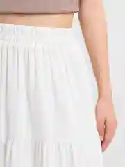 Юбка миди белая, в стиле Boho