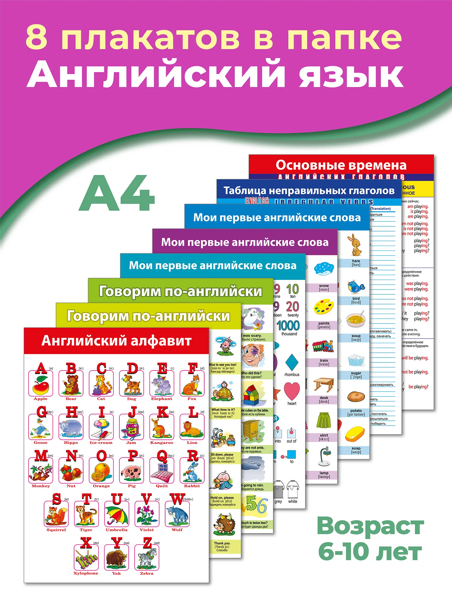 Комплект плакатов. Английский язык Дрофа-Медиа
