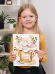 3Д аппликация. Белые цветы Дрофа-Медиа