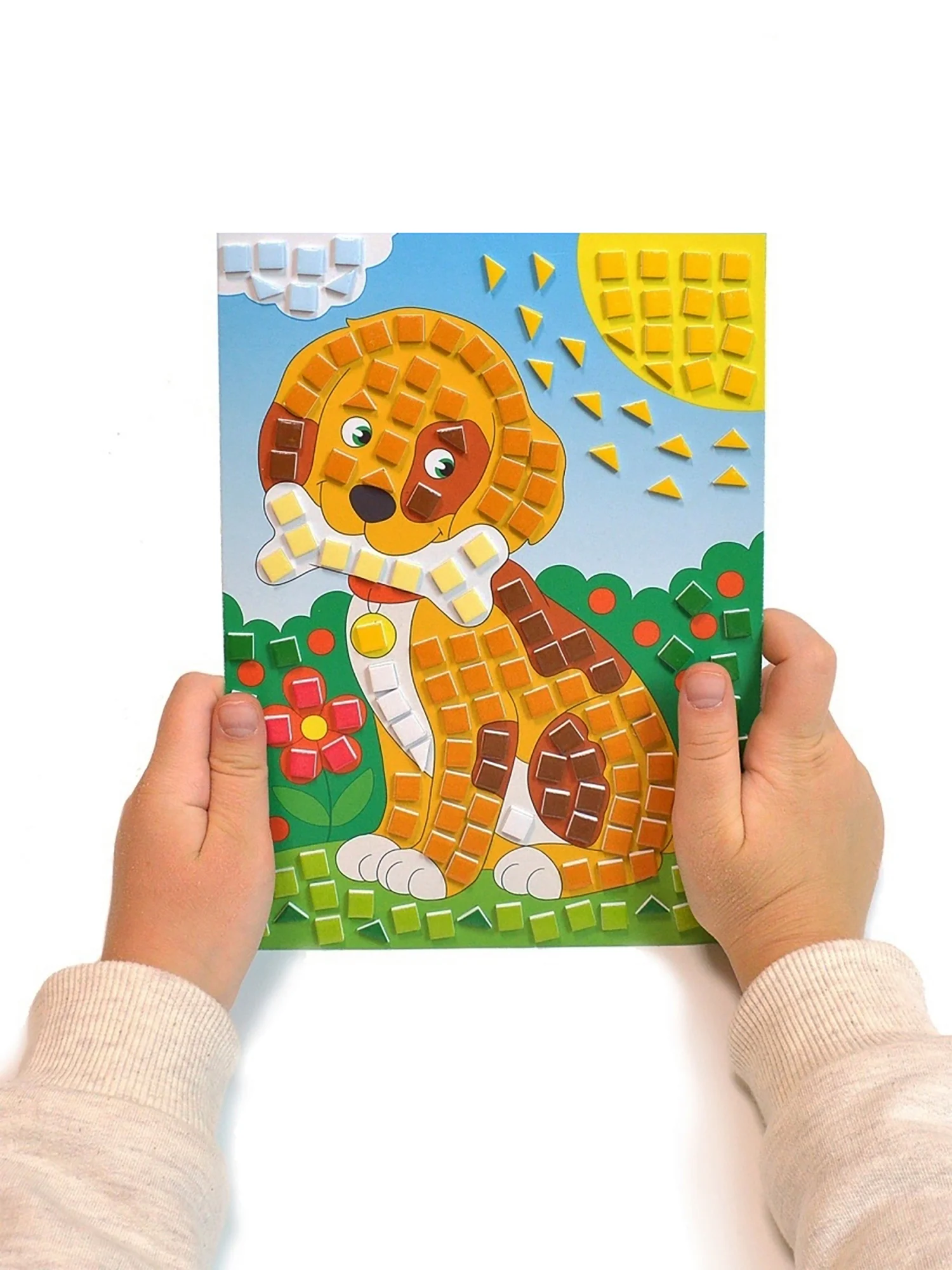 Разноцветная мозаика, 3 в 1, Котенок, Осьминог, Щенок, Дрофа-Медиа