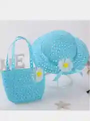 Комплект для девочки: шляпка и сумочка на возраст 3-6 лет