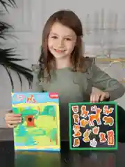 Объемные многоразовые наклейки "Мамы и малыши. В лесу", Дрофа-Медиа