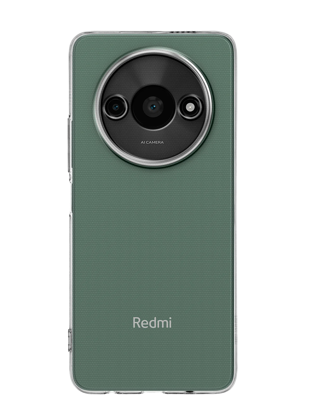 Прозрачный чехол для Xiaomi Redmi A3/ POCO C61 силиконовый BROSCORP матовый/ прозрачный, защита камер