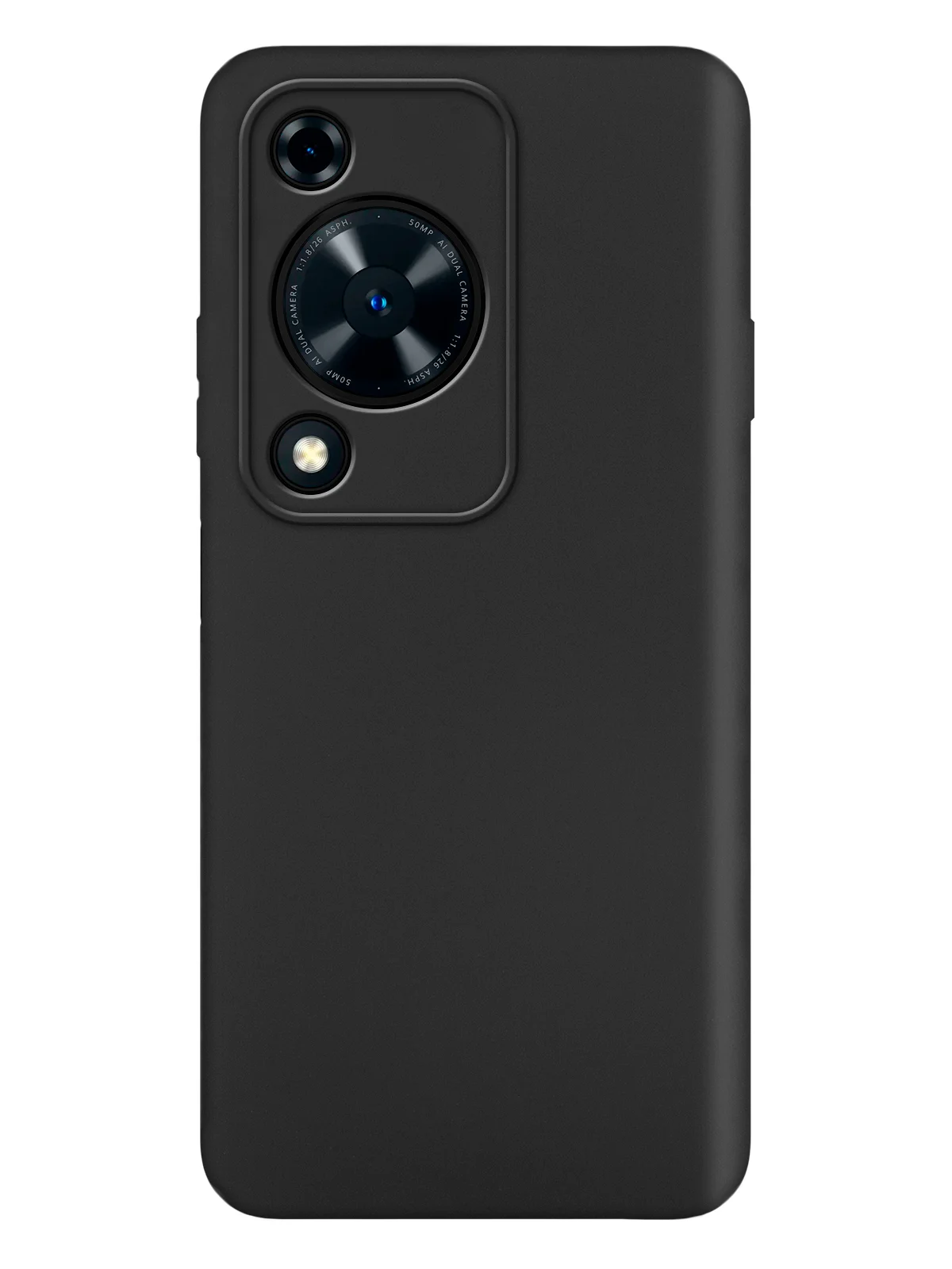 Черный чехол для Huawei Nova Y72, Huawei Enjoy 70 4G силиконовый BROSCORP матовый/ прозрачный