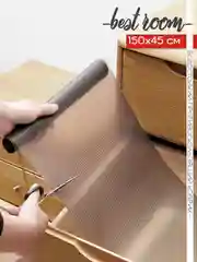 Черный водостойкий противоскользящий коврик  для кухонных полок,ящиков,холодильника,сушки посуды